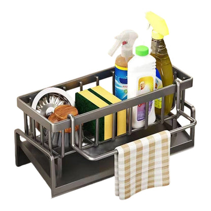 🧽 LIMITED-TIME 30% OFF! ✨ Sink Drain Rack – Organizer, Rust-Proof, Drainage Holes 🍽️