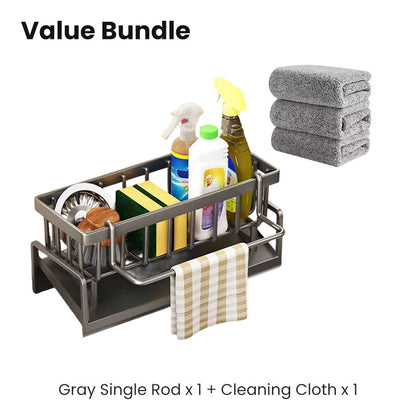 🧽 LIMITED-TIME 30% OFF! ✨ Sink Drain Rack – Organizer, Rust-Proof, Drainage Holes 🍽️
