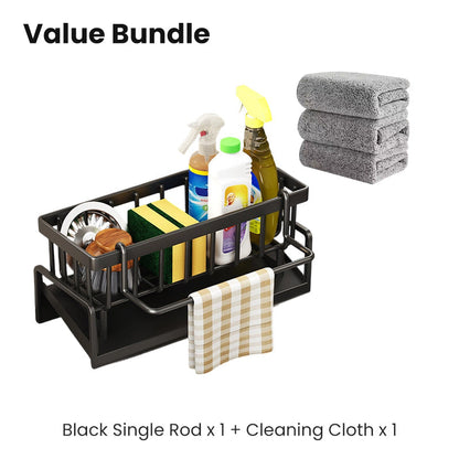 🧽 LIMITED-TIME 30% OFF! ✨ Sink Drain Rack – Organizer, Rust-Proof, Drainage Holes 🍽️