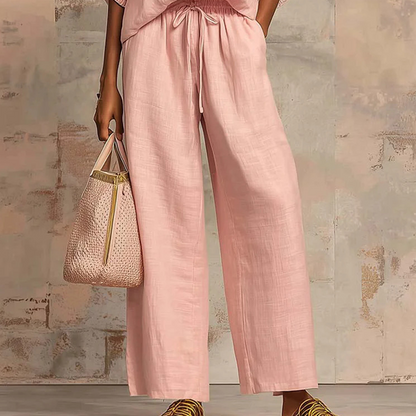 🔥 Hot sale 44% OFF🔥Women's Solid Color 2-Piece Casual Tracksuit Set