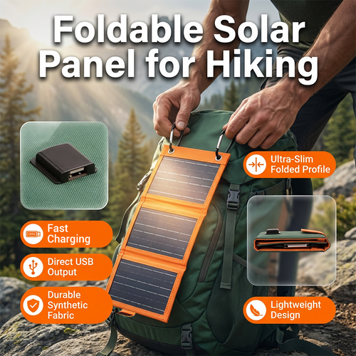 ☀️ LIMITED-TIME 30% OFF! ✨ Portable Solar Panel – Foldable, USB Charging, Weather-Resistant 🎒