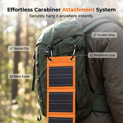 ☀️ LIMITED-TIME 30% OFF! ✨ Portable Solar Panel – Foldable, USB Charging, Weather-Resistant 🎒
