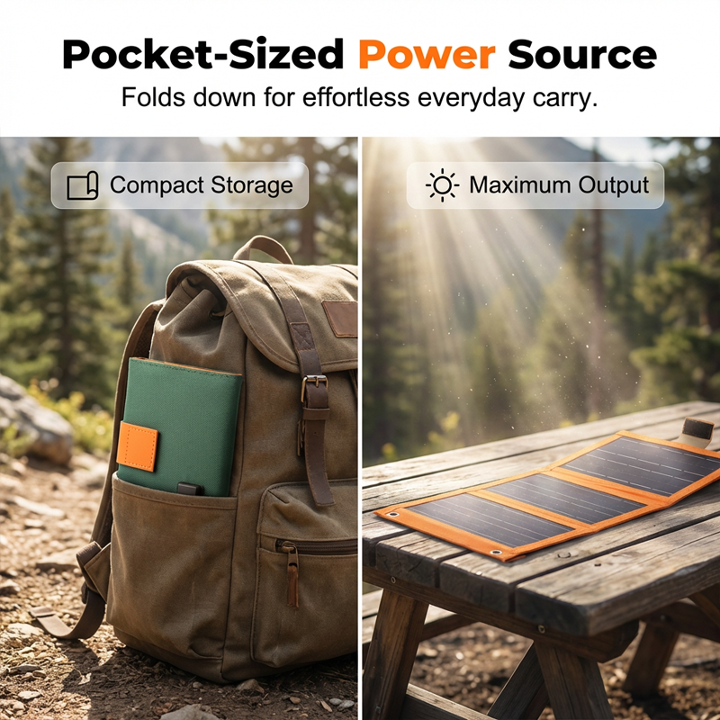☀️ LIMITED-TIME 30% OFF! ✨ Portable Solar Panel – Foldable, USB Charging, Weather-Resistant 🎒
