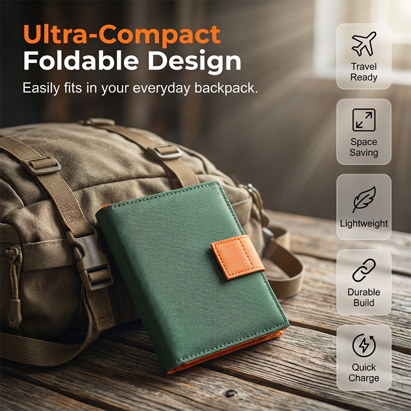 ☀️ LIMITED-TIME 30% OFF! ✨ Portable Solar Panel – Foldable, USB Charging, Weather-Resistant 🎒