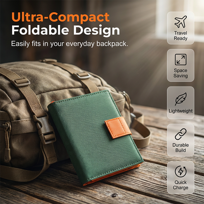 ☀️ LIMITED-TIME 30% OFF! ✨ Portable Solar Panel – Foldable, USB Charging, Weather-Resistant 🎒