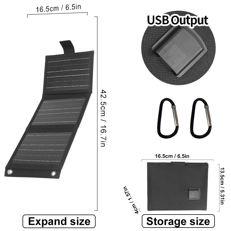 ☀️ LIMITED-TIME 30% OFF! ✨ Portable Solar Panel – Foldable, USB Charging, Weather-Resistant 🎒