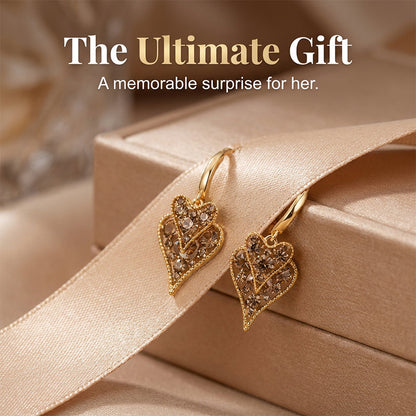 😍Elegant Sparkling Heart Hoop Earrings💕
