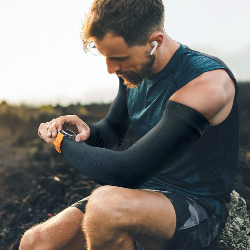 ☀️ BUY MORE SAVE MORE 🎁 Sporty Cooling Compression Sleeves with UV Protection – Cool, Protective, and Perfect for Outdoor Sports 🏃‍♂️