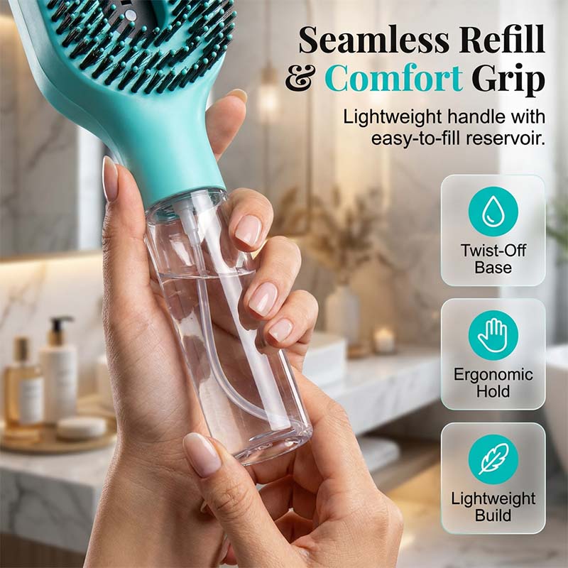 🪮💦Last Day Special Price🔥Anti-Static Hair Brush with Built-in Sprayer