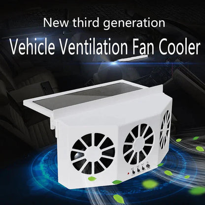 🚗 Solar Car Cooling Fan – Ventilation &amp; Fresher Air in the Car 🌿