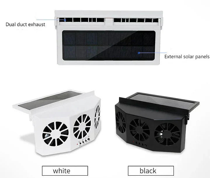 🚗 Solar Car Cooling Fan – Ventilation &amp; Fresher Air in the Car 🌿