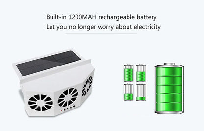 🚗 Solar Car Cooling Fan – Ventilation &amp; Fresher Air in the Car 🌿
