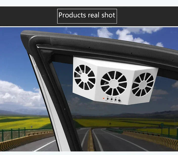 🚗 Solar Car Cooling Fan – Ventilation &amp; Fresher Air in the Car 🌿
