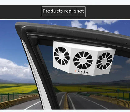 🚗 Solar Car Cooling Fan – Ventilation &amp; Fresher Air in the Car 🌿