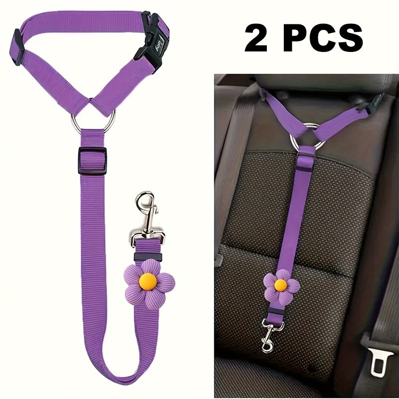 🎁2-in-1 Dog Car Seat Belt & Walking Leash
