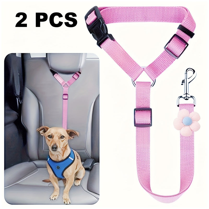 🎁2-in-1 Dog Car Seat Belt & Walking Leash