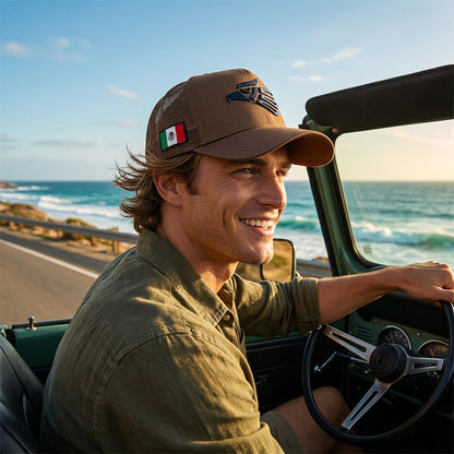 ⚾ LIMITED-TIME 30% OFF! ✨ Unisex Baseball Cap – Mexican Eagle, Embroidered, Casual 🦅