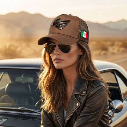 ⚾ LIMITED-TIME 30% OFF! ✨ Unisex Baseball Cap – Mexican Eagle, Embroidered, Casual 🦅