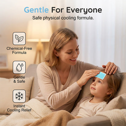 ❄️ 30% OFF NOW! 🥳 Skin-Friendly Instant Cooling Relief Patches – Gentle & refreshing – Soothes sunburn, fevers or muscle heat – perfect for hot days or post-workout 🌊✨