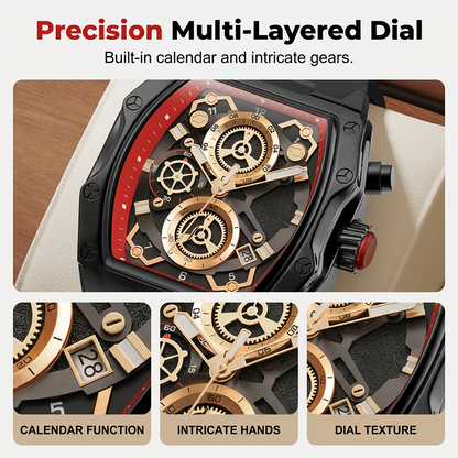 ⌚ LIMITED-TIME 40% OFF! ✨ Men's Tonneau Quartz Watch – Retro, Premium, Minimalist ✨