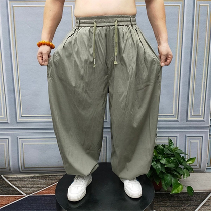 📢📢30% OFF !! ⏰ Men's Summer Loose Fit Harem Pants – Breathable cotton, elastic waist & relaxed fit – perfect for lounging, yoga or hot days 🧘‍♂️
