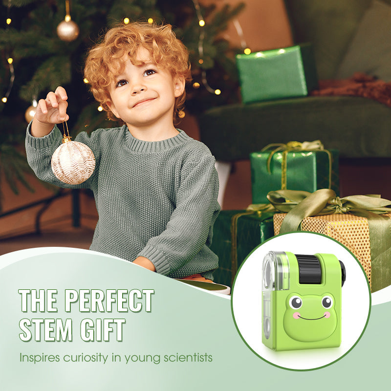 🥳2026 HOT SALE🥳📱🔬 40% OFF! Selling Fast – Portable Kids Microscope – Pocket‑sized, UV light for fun checks, clips to phone. Adventure in your pocket! 🎒⚡