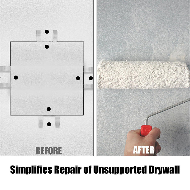 💥 BUY 4 GET 1 FREE! 🛠️ Stainless Steel Drywall Patch Repair Clips – Rust-proof, easy to install & perfect for fixing holes or cracks in walls – no stud needed 🧱