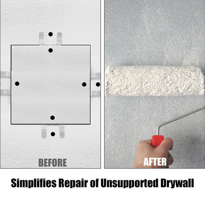 💥 BUY 4 GET 1 FREE! 🛠️ Stainless Steel Drywall Patch Repair Clips – Rust-proof, easy to install & perfect for fixing holes or cracks in walls – no stud needed 🧱