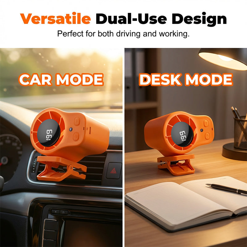 💨❄️Hands-Free Personal Cooling Fan with LED digitial Display