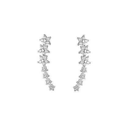 🔥Buy 1, Get 2 Free🔥Starry Flower Rhinestone Ear Climber Earrings💎