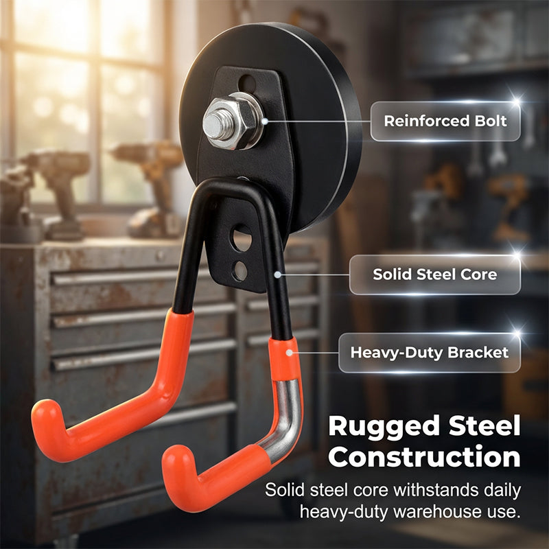🔥Heavy-Duty Magnetic Double-Claw Hook