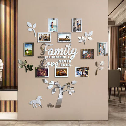 🌳 LIMITED-TIME 40% OFF! ✨ 3D Family Tree Photo Frame Wall Sticker – Modern, Glossy, Self-Adhesive 🏡