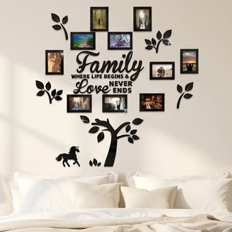 🌳 LIMITED-TIME 40% OFF! ✨ 3D Family Tree Photo Frame Wall Sticker – Modern, Glossy, Self-Adhesive 🏡
