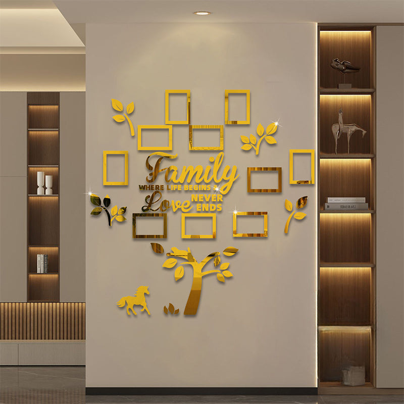 🌳 LIMITED-TIME 40% OFF! ✨ 3D Family Tree Photo Frame Wall Sticker – Modern, Glossy, Self-Adhesive 🏡