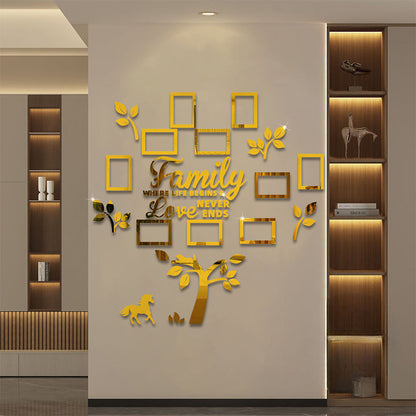 🌳 LIMITED-TIME 40% OFF! ✨ 3D Family Tree Photo Frame Wall Sticker – Modern, Glossy, Self-Adhesive 🏡