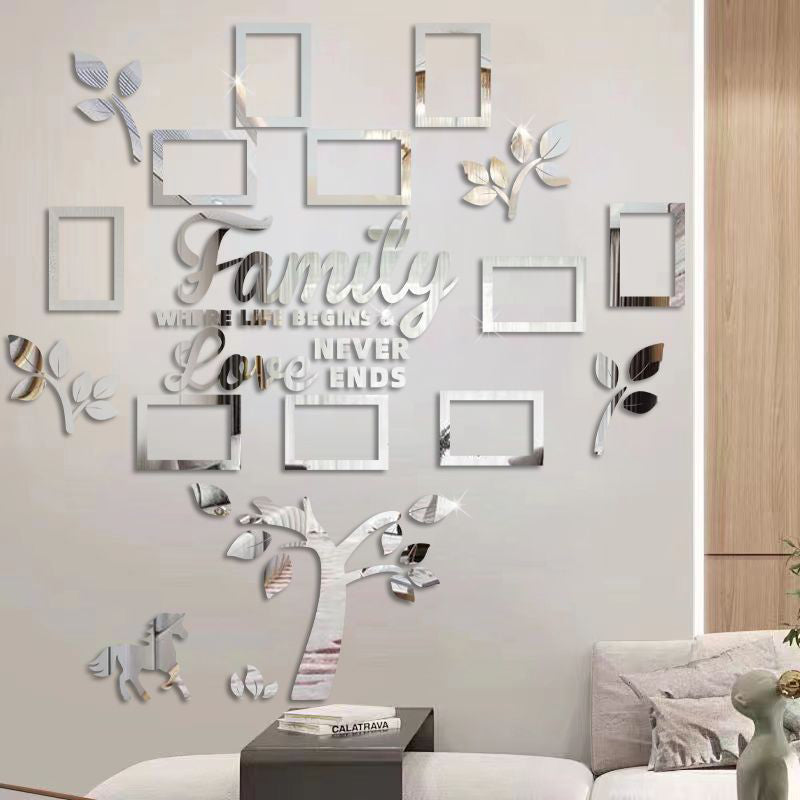 🌳 LIMITED-TIME 40% OFF! ✨ 3D Family Tree Photo Frame Wall Sticker – Modern, Glossy, Self-Adhesive 🏡