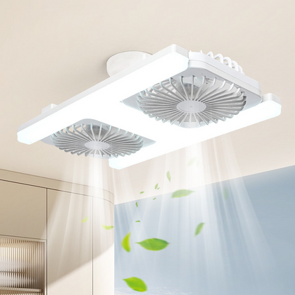 📢📢37% OFF !! ⏰ 2-in-1 LED Ceiling Fan Light – Dual Cooling, Ultra Bright, Tool-Free Install 🌀