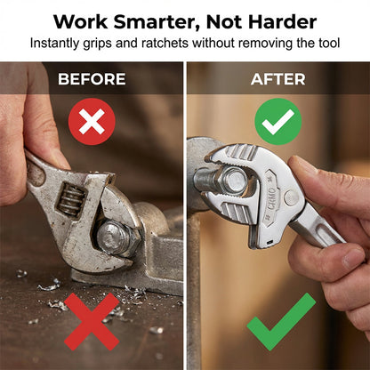 🎁2026 New Arrivals 49% OFF💥Self-Adjusting Heavy-Duty Multi-Function Wrench – Built-in pliers & wire cutter, chrome-vanadium steel – grips multiple sizes without slipping – perfect for plumbing, auto or home repairs 🔩