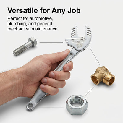 🎁2026 New Arrivals 49% OFF💥Self-Adjusting Heavy-Duty Multi-Function Wrench – Built-in pliers & wire cutter, chrome-vanadium steel – grips multiple sizes without slipping – perfect for plumbing, auto or home repairs 🔩