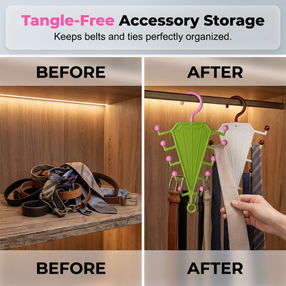 👚LAST DAY 40% OFF⚡Multi-Functional V-Shaped Double Sided Hanger Storage Rack
