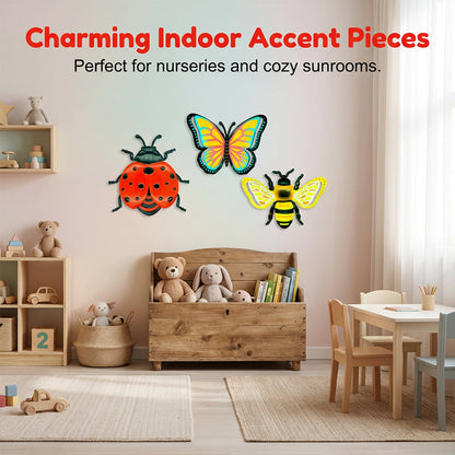 🌸🌿 LIMITED-TIME 40% OFF! 🐝🦋🐞 3D Insect Wall Hangings – Bee, Butterfly, Ladybug, Weather-Resistant for Garden & Patio ☀️🍃