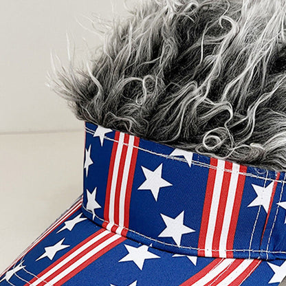 Novelty Wig Baseball Cap