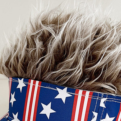 Novelty Wig Baseball Cap
