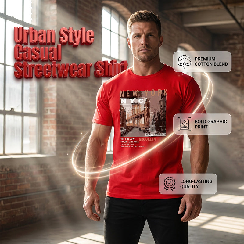 📢📢40% OFF !! ⏰Urban Style New York City Short Sleeve Top
