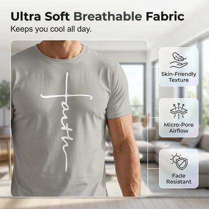 🔥While Supplies Last 40% OFF!🎉 Men's Faith Graphic T-Shirt & Shorts Set