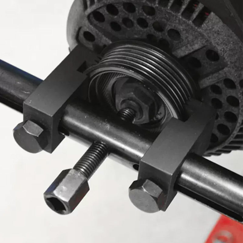 Adjustable Crankshaft Pulley Remover ⚙️ – 40-165mm Range, Three-Jaw Anti-Slip Grip, Steel Bead Protection, Includes Allen Wrench, for Car & Engine Repair
