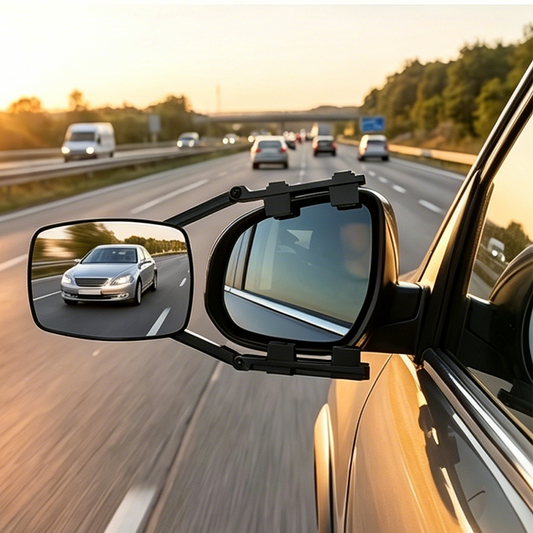 🚛 See More, Tow Safer – Adjustable Extendable Trailer Mirror 👀