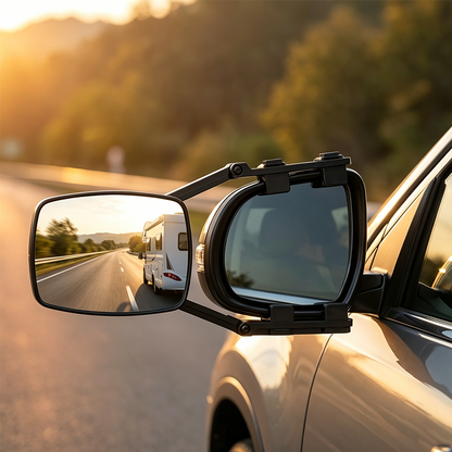 🚛 See More, Tow Safer – Adjustable Extendable Trailer Mirror 👀