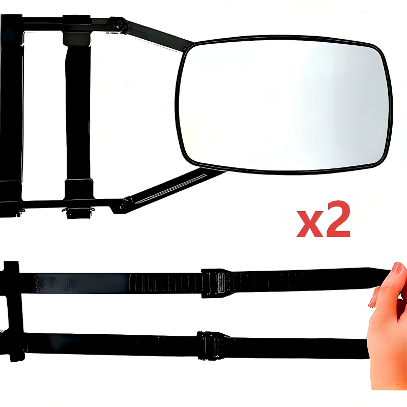 🚛 See More, Tow Safer – Adjustable Extendable Trailer Mirror 👀