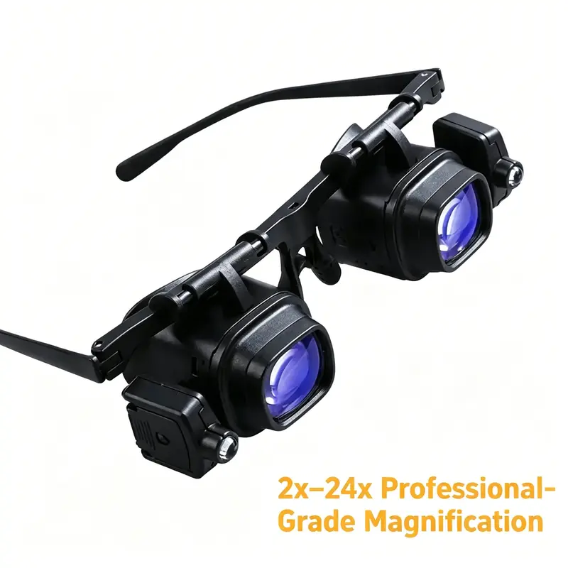 🔬 LIMITED-TIME 30% OFF! ✨ Precision LED Magnifier Glasses – Interchangeable Lenses, Dual LED, Hands-Free 💡